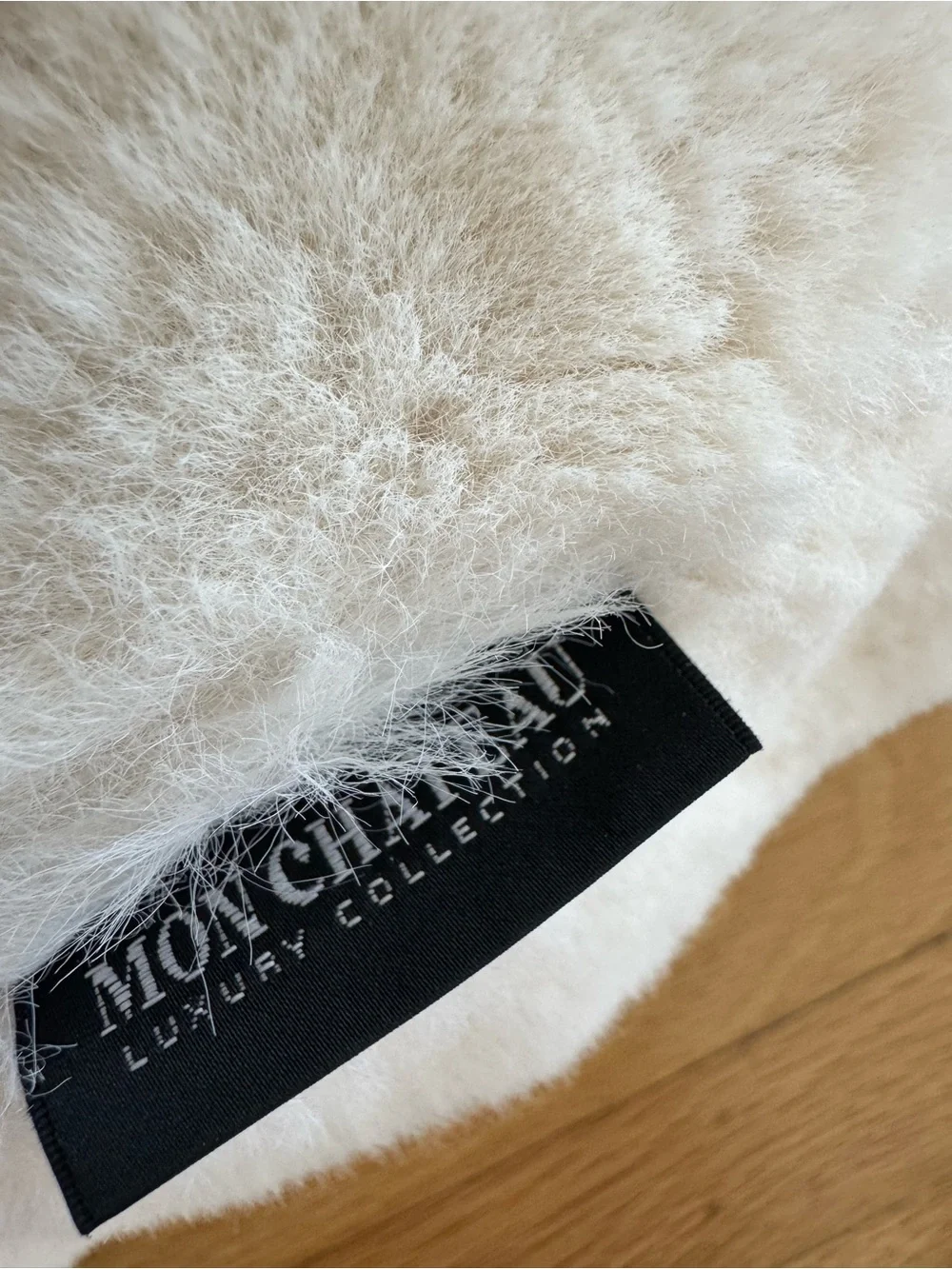 Mon Chateau Luxury Collection Faux Fur Cylinder Round Decorative Throw Pillow
